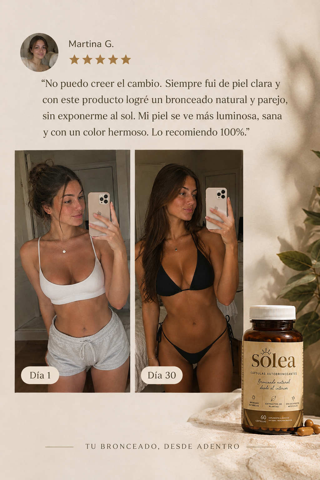 Solea | Autobronceador con Vitaminas para piel Reluciente