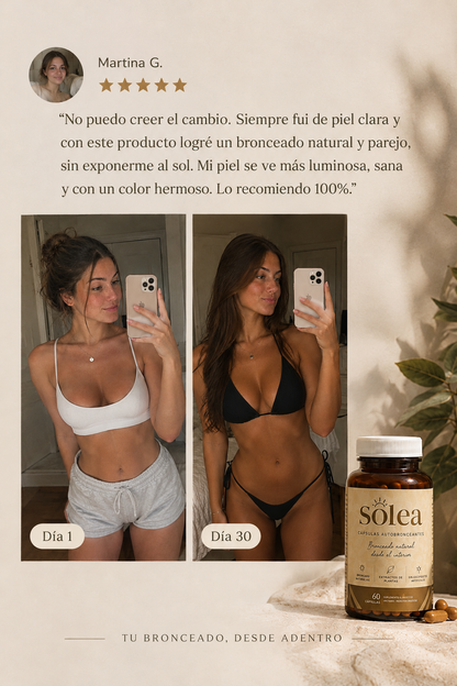 Solea | Autobronceador con Vitaminas para piel Reluciente